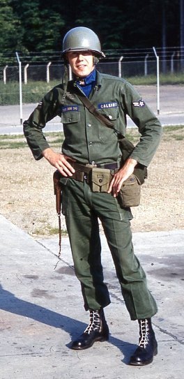 Len Calkins models the alert inspection uniform
